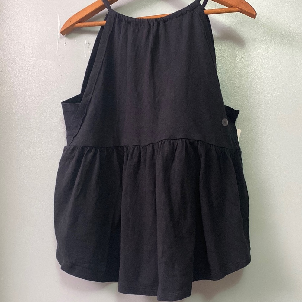 Black Halter Swing Tank Top - Women
